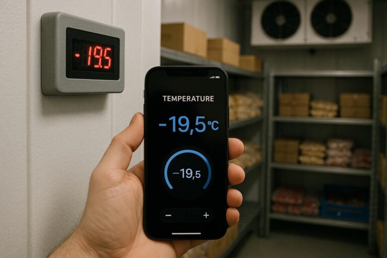 cold room construction project photo with insulated panels and refrigeration site