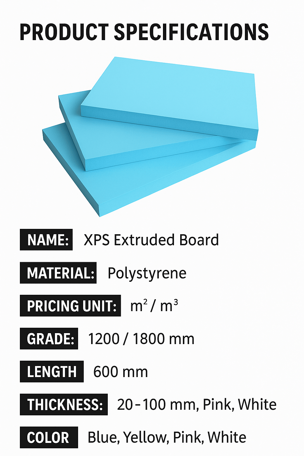 XPS Extruded Polystyrene Board