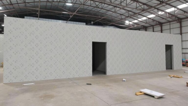 Modular insulated panels assembled for cold room construction project