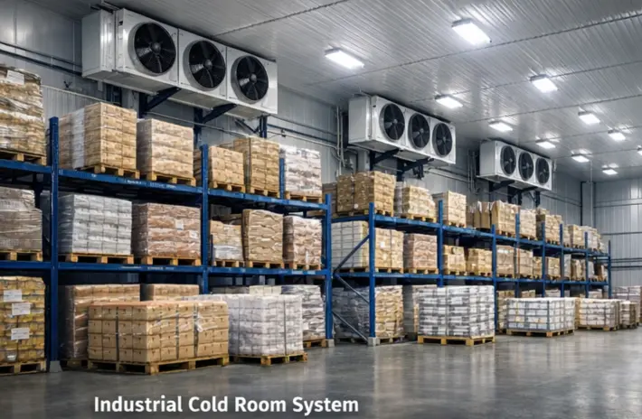 Cold room content page screenshot for refrigerated storage website