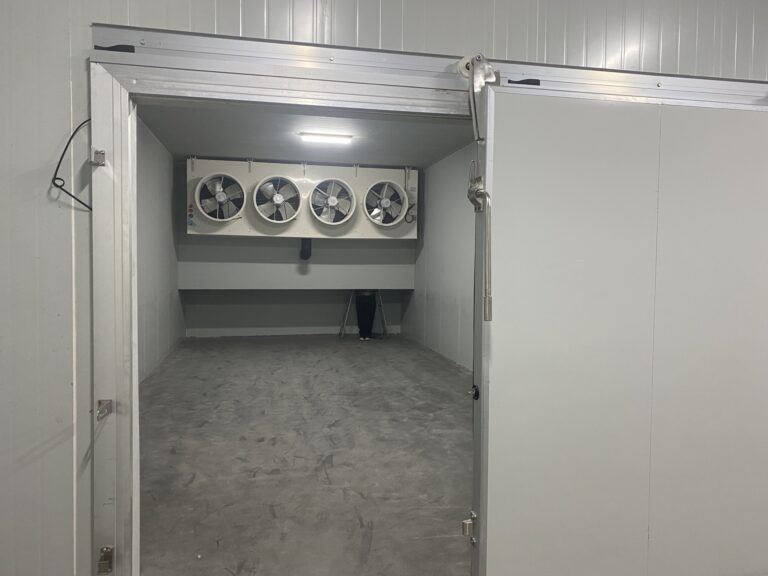 Thailand frozen food freezer room with PU cam lock panels