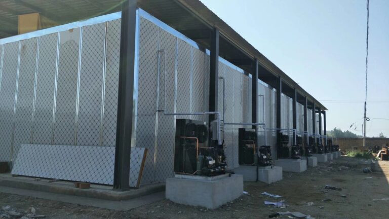 Multi-Room Cold Storage with Outdoor Refrigeration Units project installation