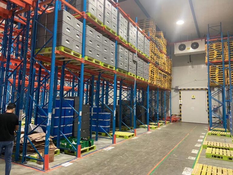 High-Bay Refrigerated Warehouse with Pallet Racking project installation