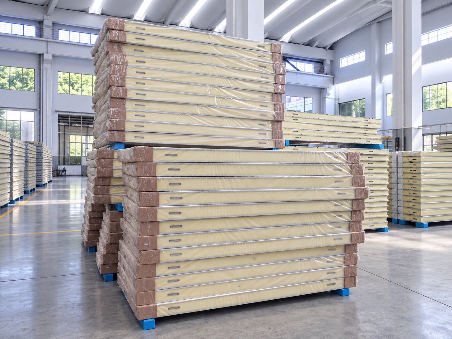 PU Cam Lock Panels Packed for Export